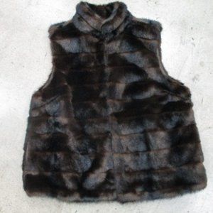 Michael Kors Faux Mink Fur Vest Size XL